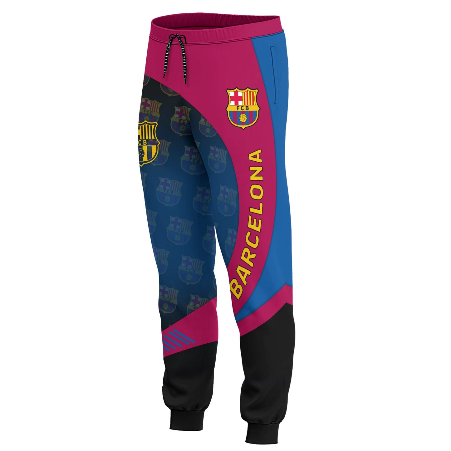Personalized Barça Q16 3D All over Printed Hoodie and Sweatpants set