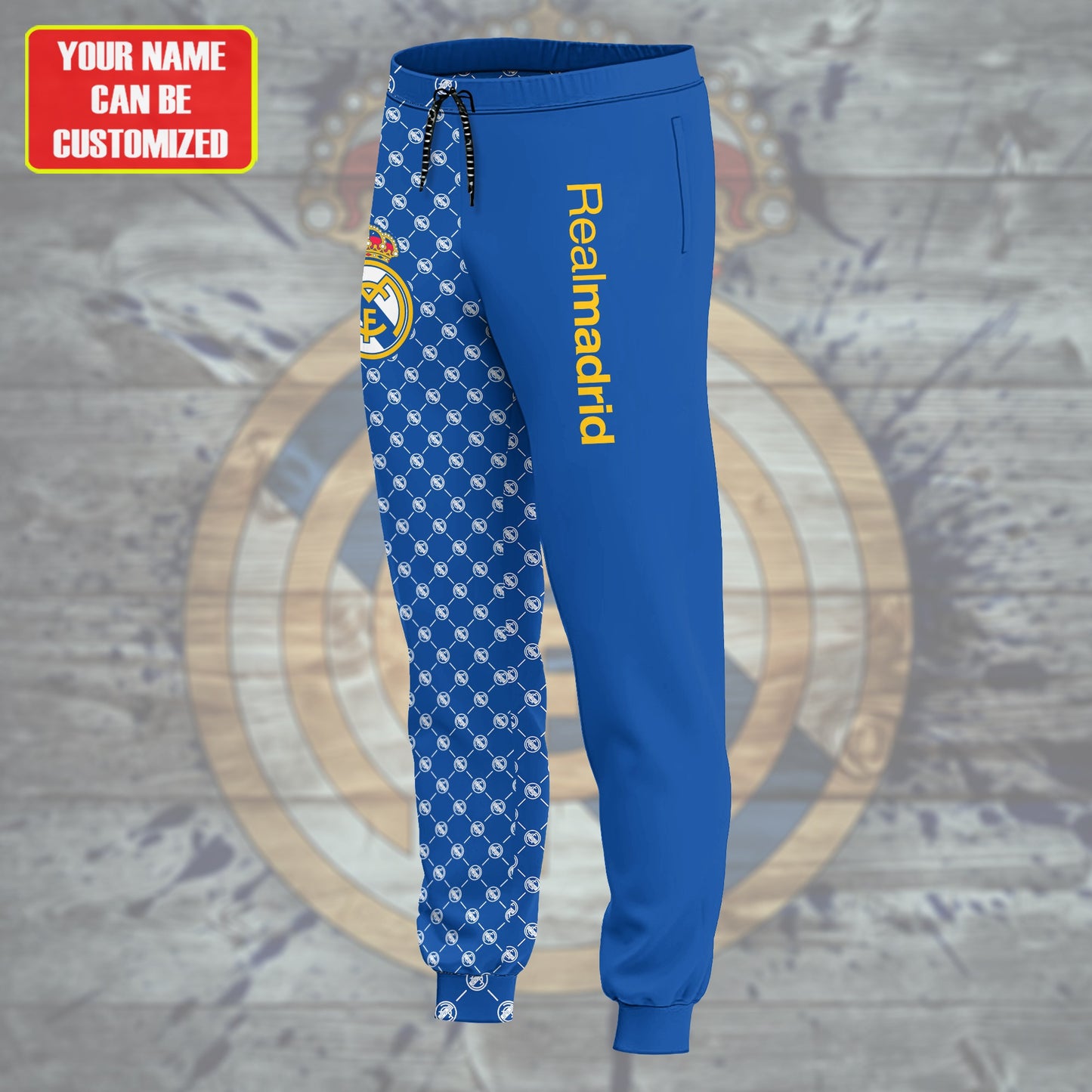Personalized Real Madrid Pattern 3D Cotton Hoodie and Sweatpants set