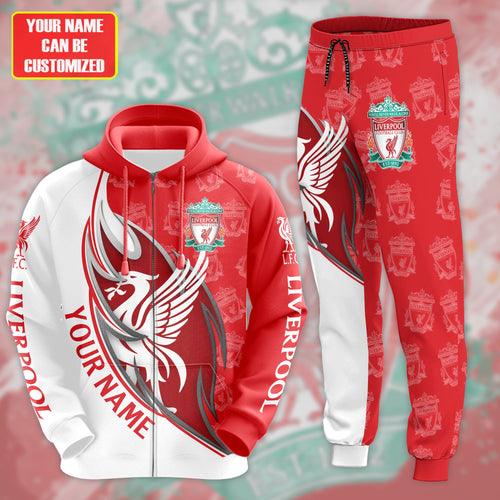 Personalized Liverpool Q10 3D All over Printed Hoodie and Sweatpants set