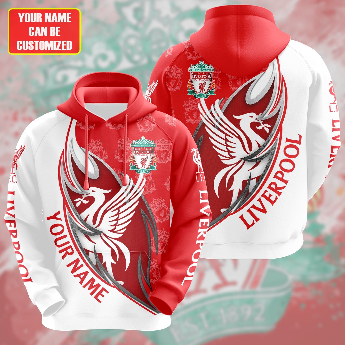 Personalized Liverpool Q10 3D All over Printed Hoodie and Sweatpants set