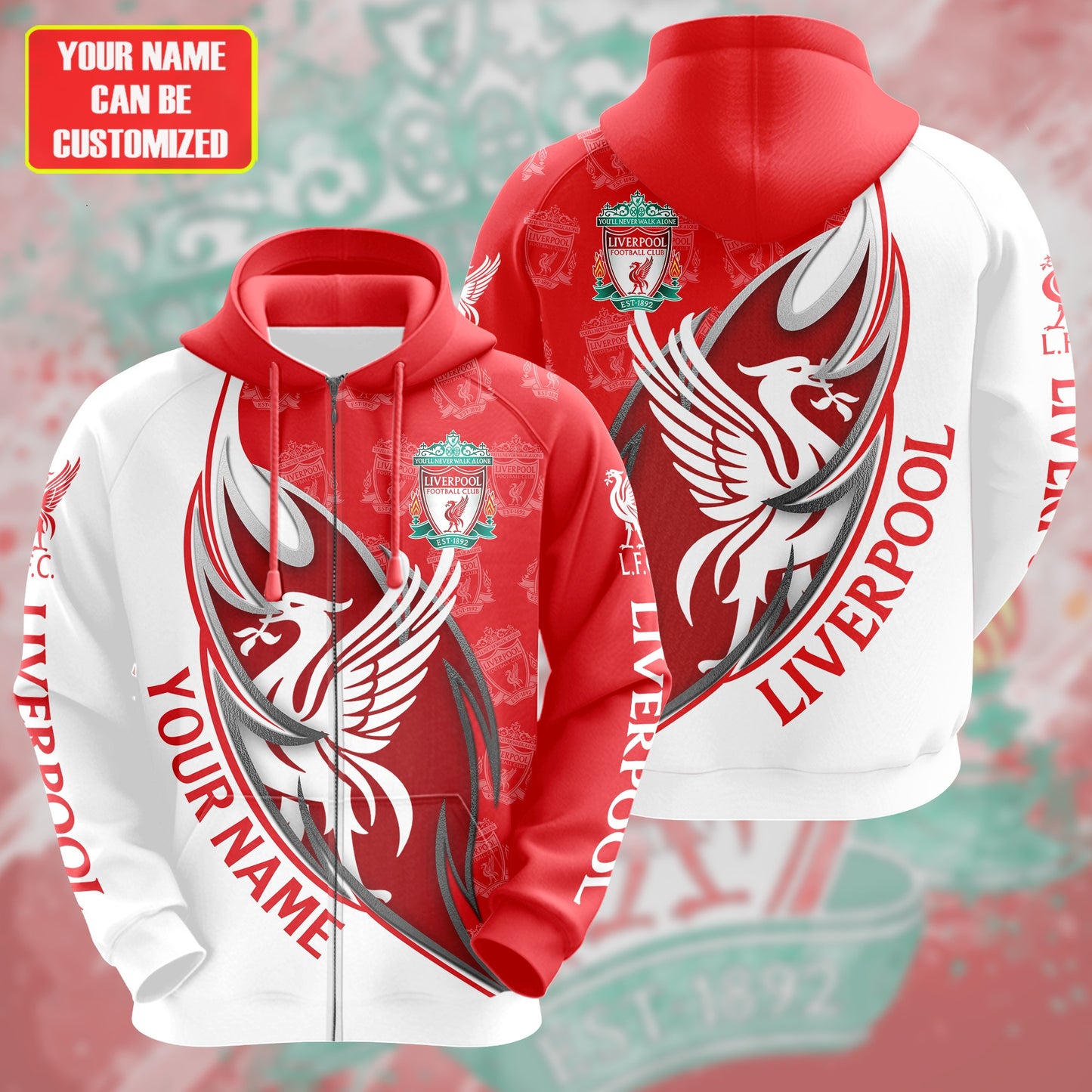 Personalized Liverpool Q10 3D All over Printed Hoodie and Sweatpants set