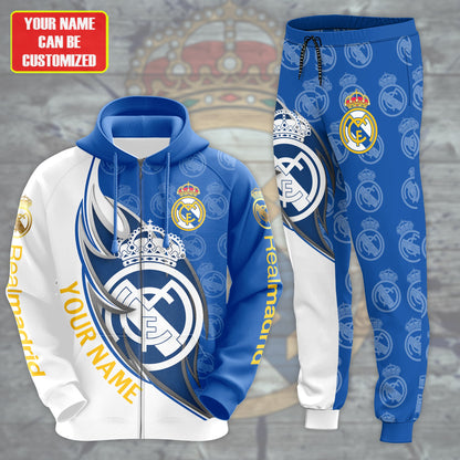 Personalized Real Madrid Q26 3D All over Printed Hoodie and Sweatpants set