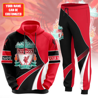 Personalized Liverpool 3D All over Printed Hoodie and Sweatpants set V16