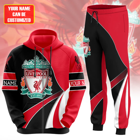 Personalized Liverpool 3D All over Printed Hoodie and Sweatpants set V16