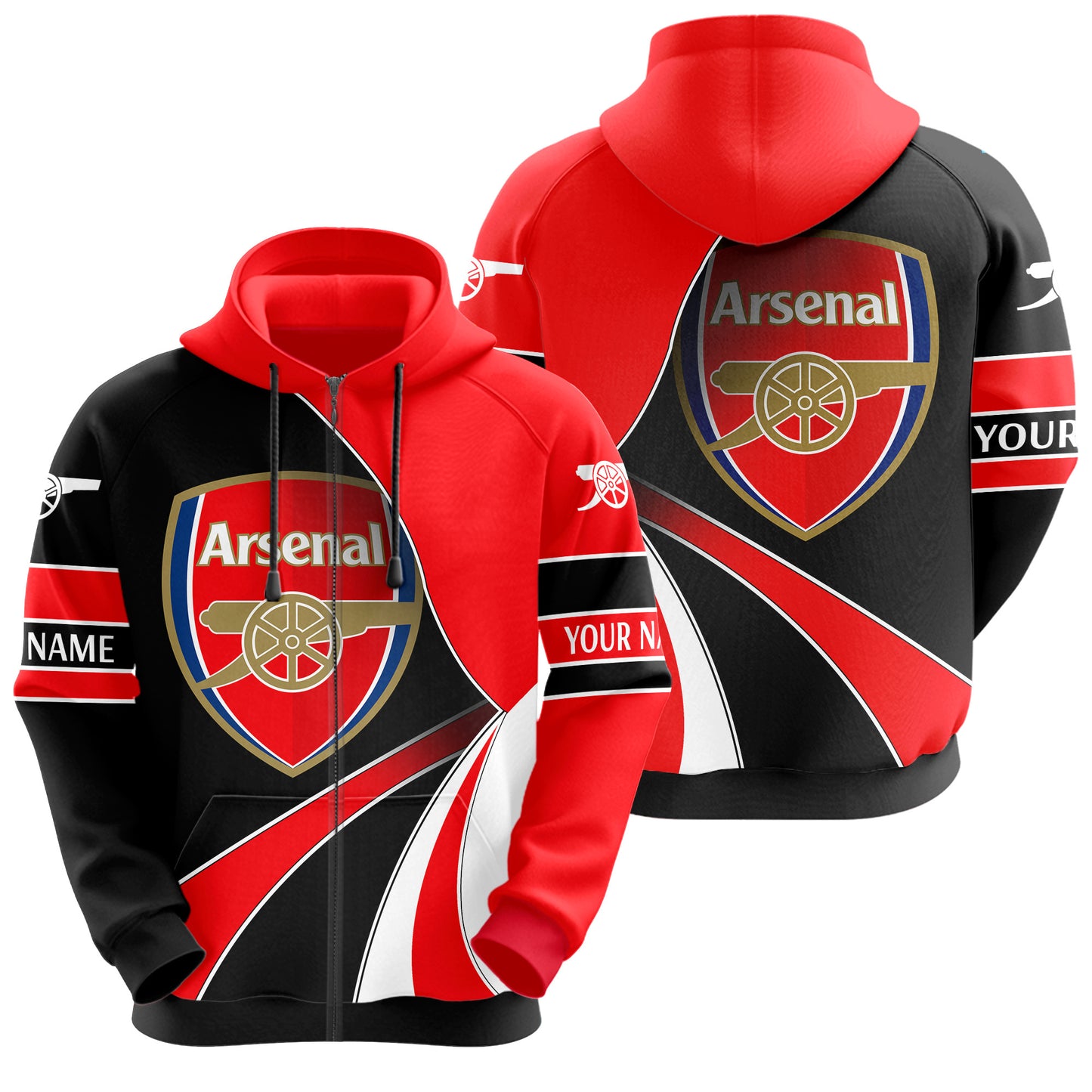 Personalized Arsenal 3D All over Printed Hoodie and Sweatpants set V15