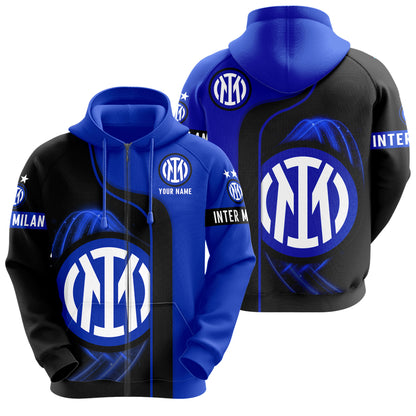 Personalized Inter Milan 3D All over Printed Hoodie and Sweatpants set V3