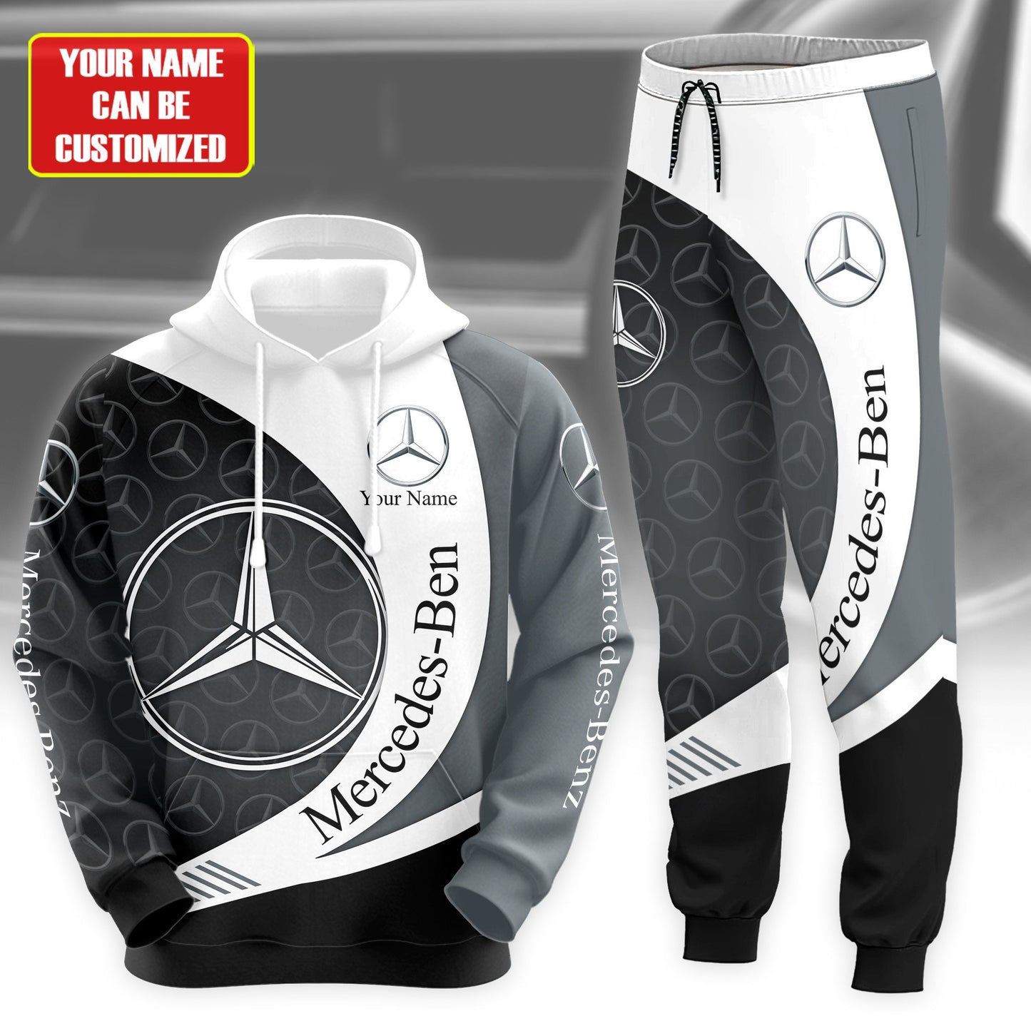 Personalized Merc Q6 3D All over Printed Hoodie and Sweatpants set