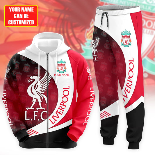 Personalized Liverpool Q12 3D All over Printed Hoodie and Sweatpants set