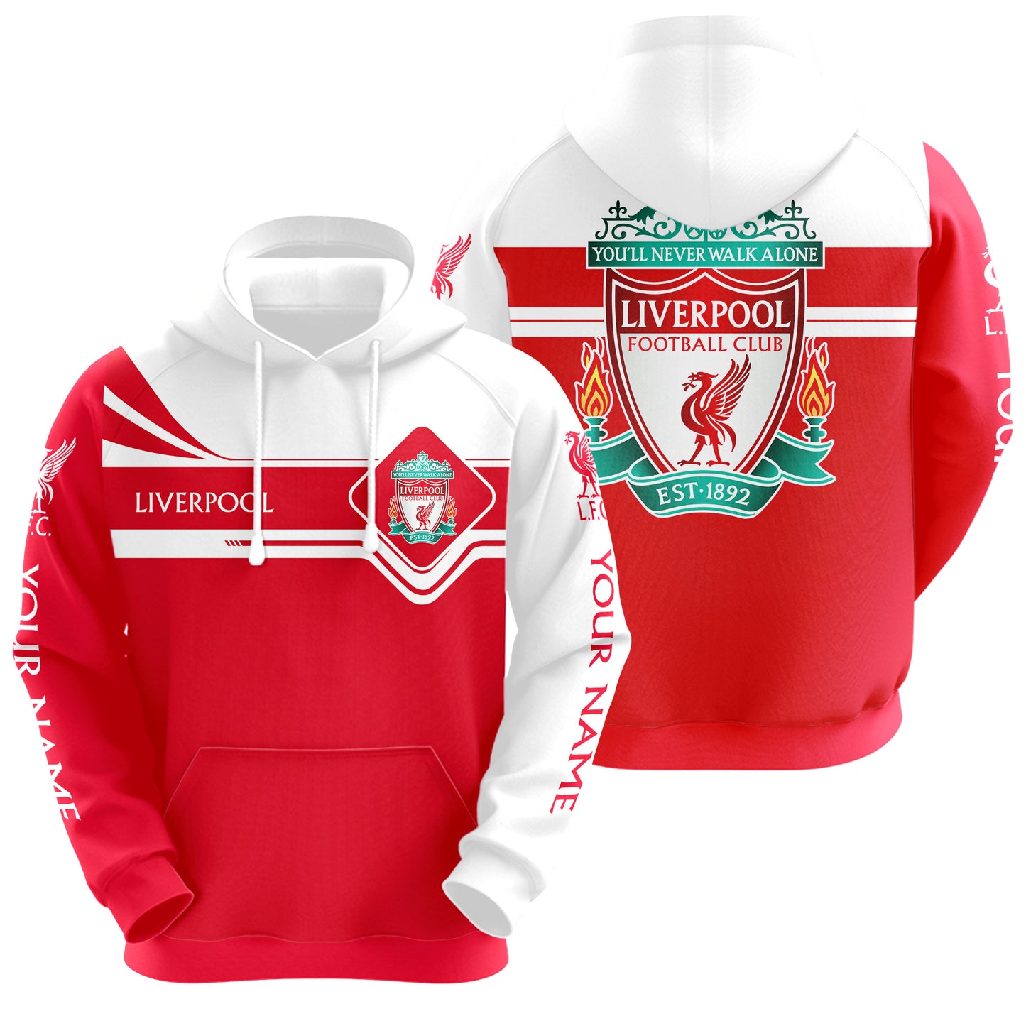 Personalized Liverpool 3D All over Printed Hoodie and Sweatpants set V17