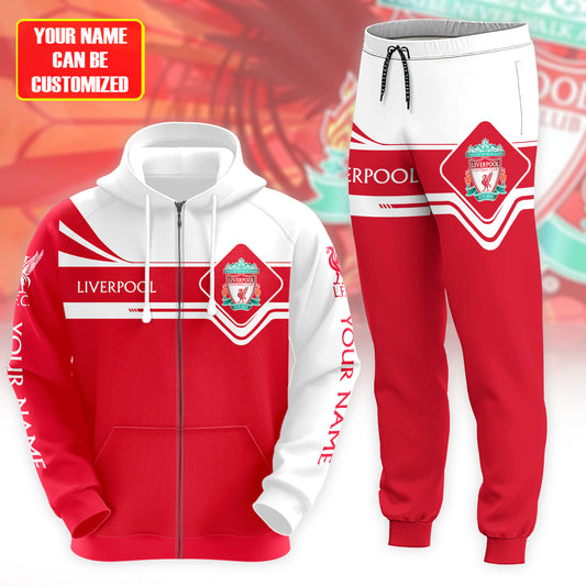 Personalized Liverpool 3D All over Printed Hoodie and Sweatpants set V17