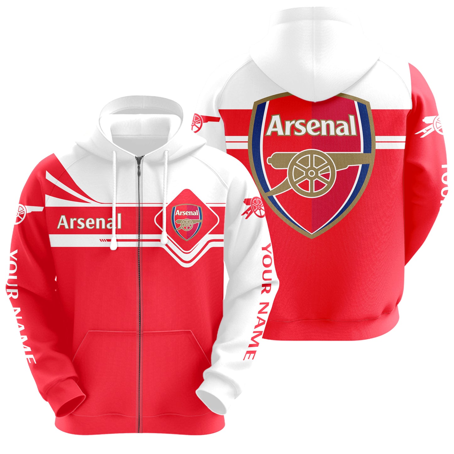 Personalized Arsenal 3D All over Printed Hoodie and Sweatpants set V16