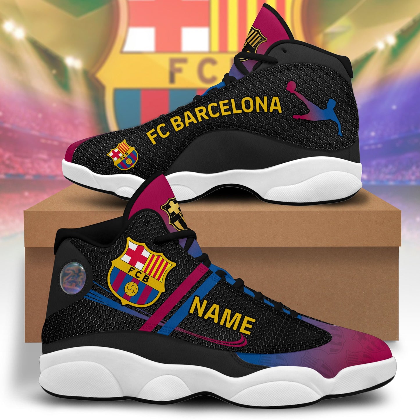 Personalized Barcelona FC AJD13 Custom Sneaker