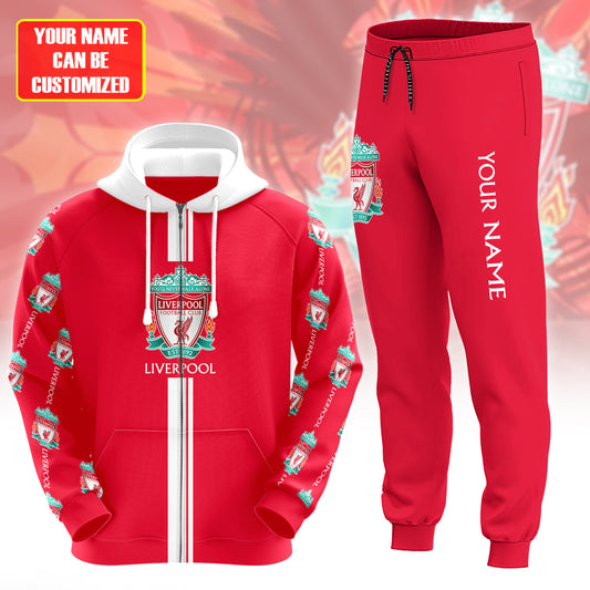 Personalized Liverpool 3D All over Printed Hoodie and Sweatpants set V18