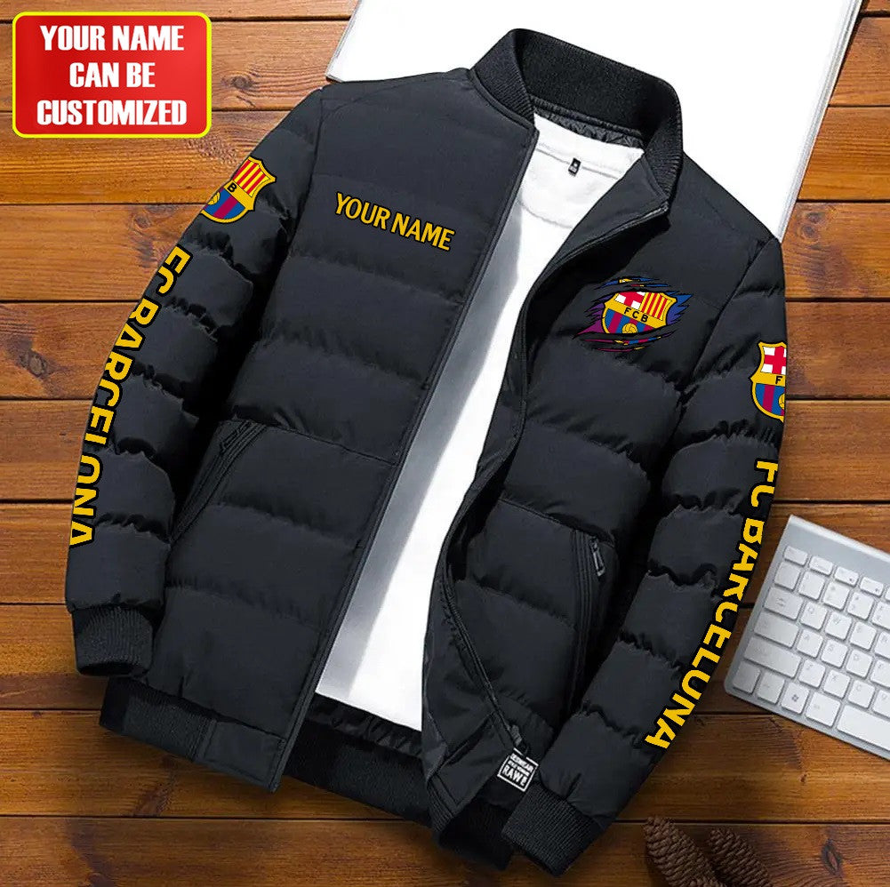 Personalized Barça Tear Puffer Jacket