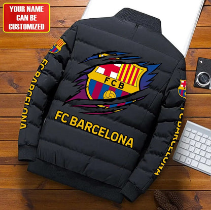 Personalized Barça Tear Puffer Jacket