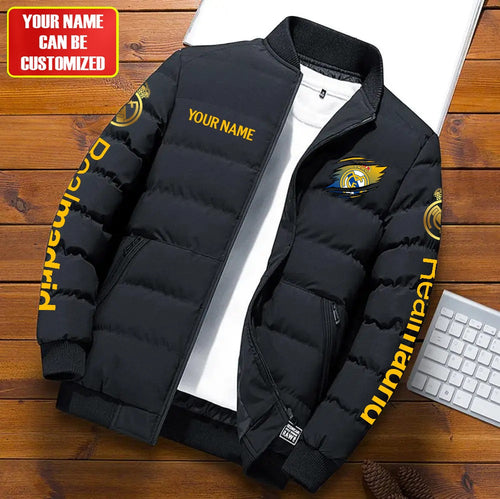 Personalized Real Madrid Tear Puffer Jacket