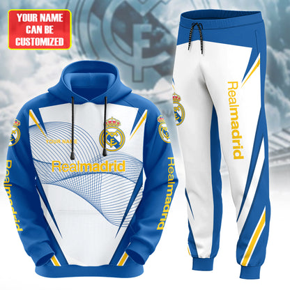 Personalized Real Madrid Q27 3D All over Printed Hoodie and Sweatpants set