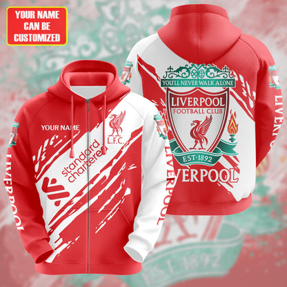 Personalized Liverpool Q13 3D All over Printed Hoodie and Sweatpants set