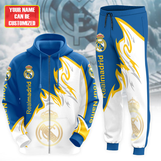 Personalized Real Madrid Q28 3D All over Printed Hoodie and Sweatpants set