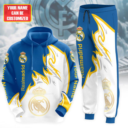 Personalized Real Madrid Q28 3D All over Printed Hoodie and Sweatpants set