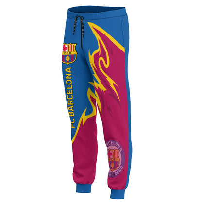 Personalized Barça Q17 3D All over Printed Hoodie and Sweatpants set
