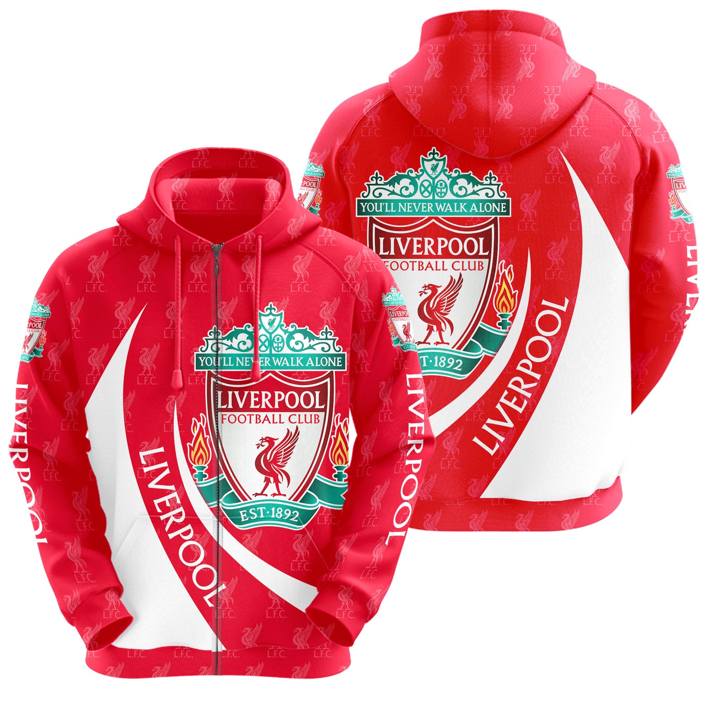 Personalized Liverpool 3D All over Printed Hoodie and Sweatpants set V20