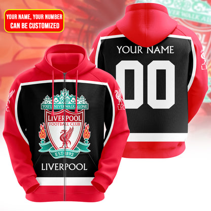 Personalized Liverpool 3D All over Printed Hoodie and Sweatpants set V21