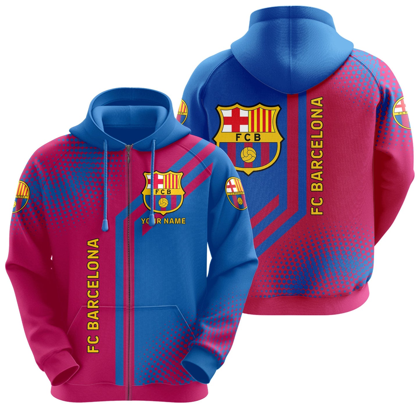 Personalized Barcelona 3D All over Printed Hoodie and Sweatpants set V15