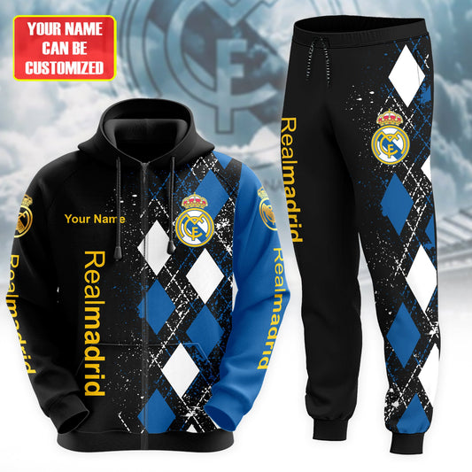 Personalized Real Madrid Q29 3D All over Printed Hoodie and Sweatpants set