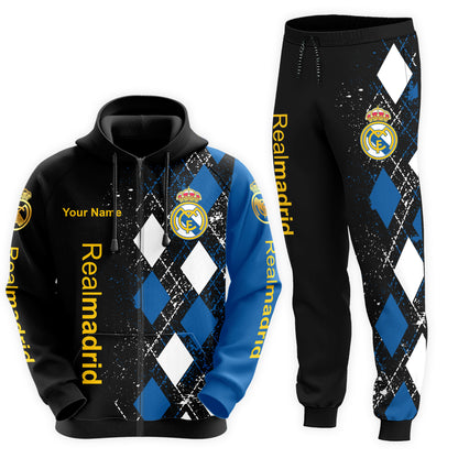 Personalized Real Madrid Q29 3D All over Printed Hoodie and Sweatpants set