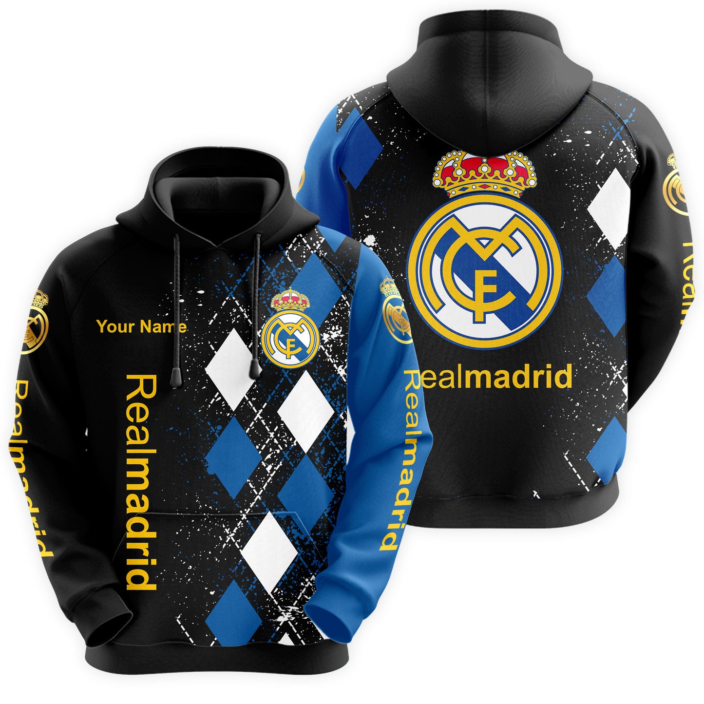 Personalized Real Madrid Q29 3D All over Printed Hoodie and Sweatpants set