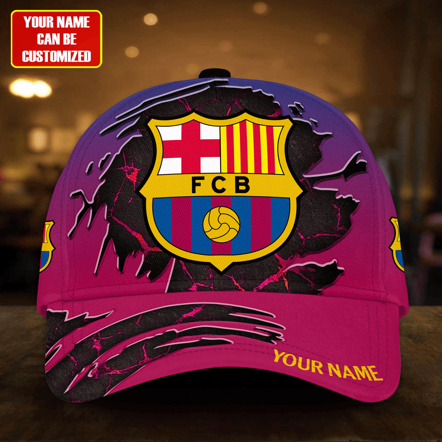 Personalized Barcelona Tear Classic Cap