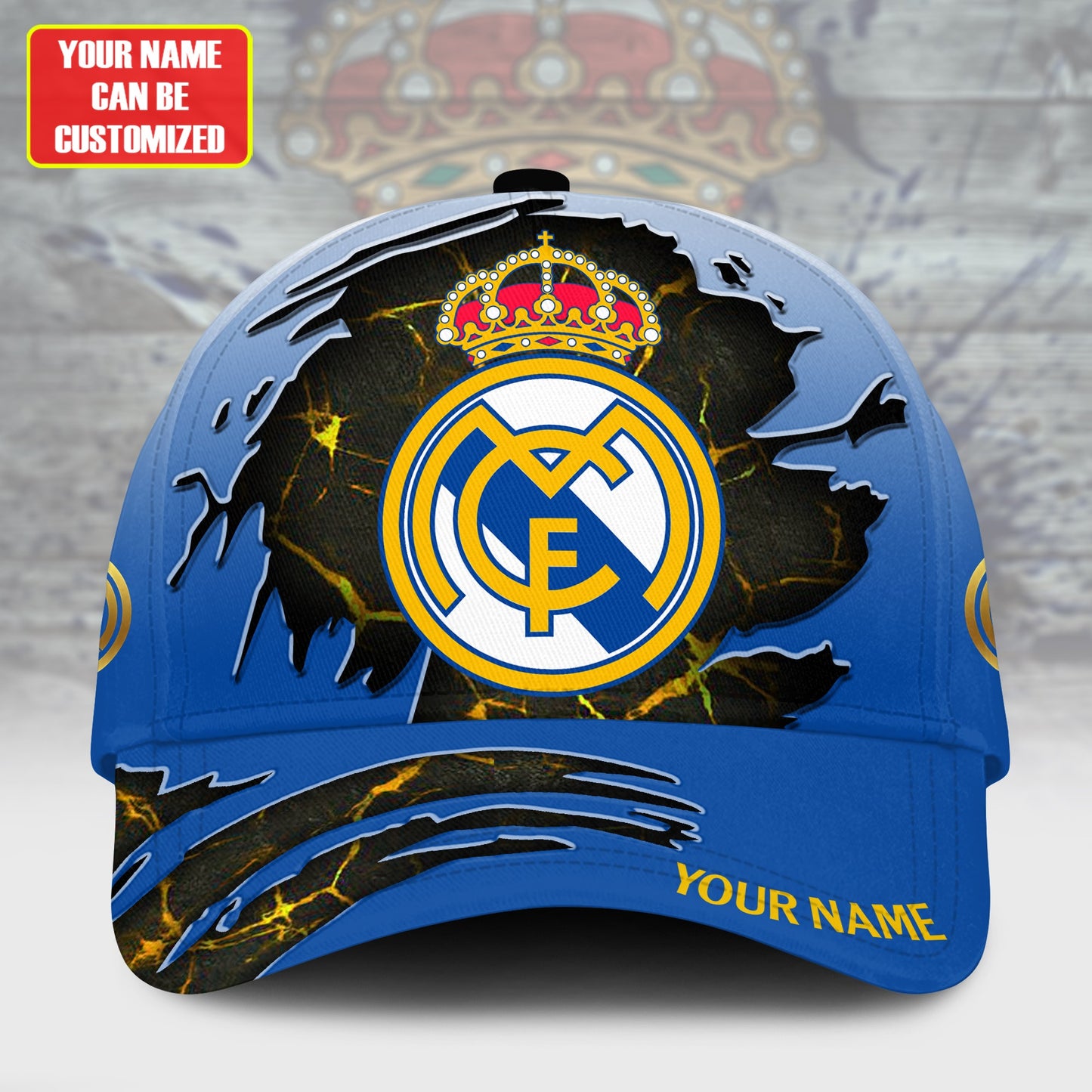 Personalized Real Madrid Tear Classic Cap