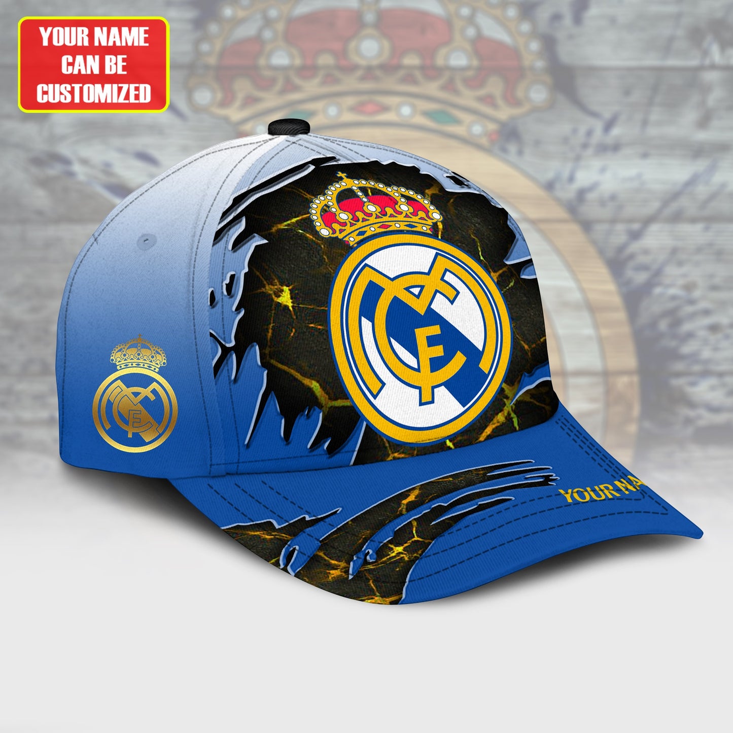 Personalized Real Madrid Tear Classic Cap