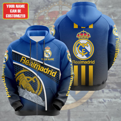 Personalized Real Madrid Q30 3D All over Printed Hoodie and Sweatpants set