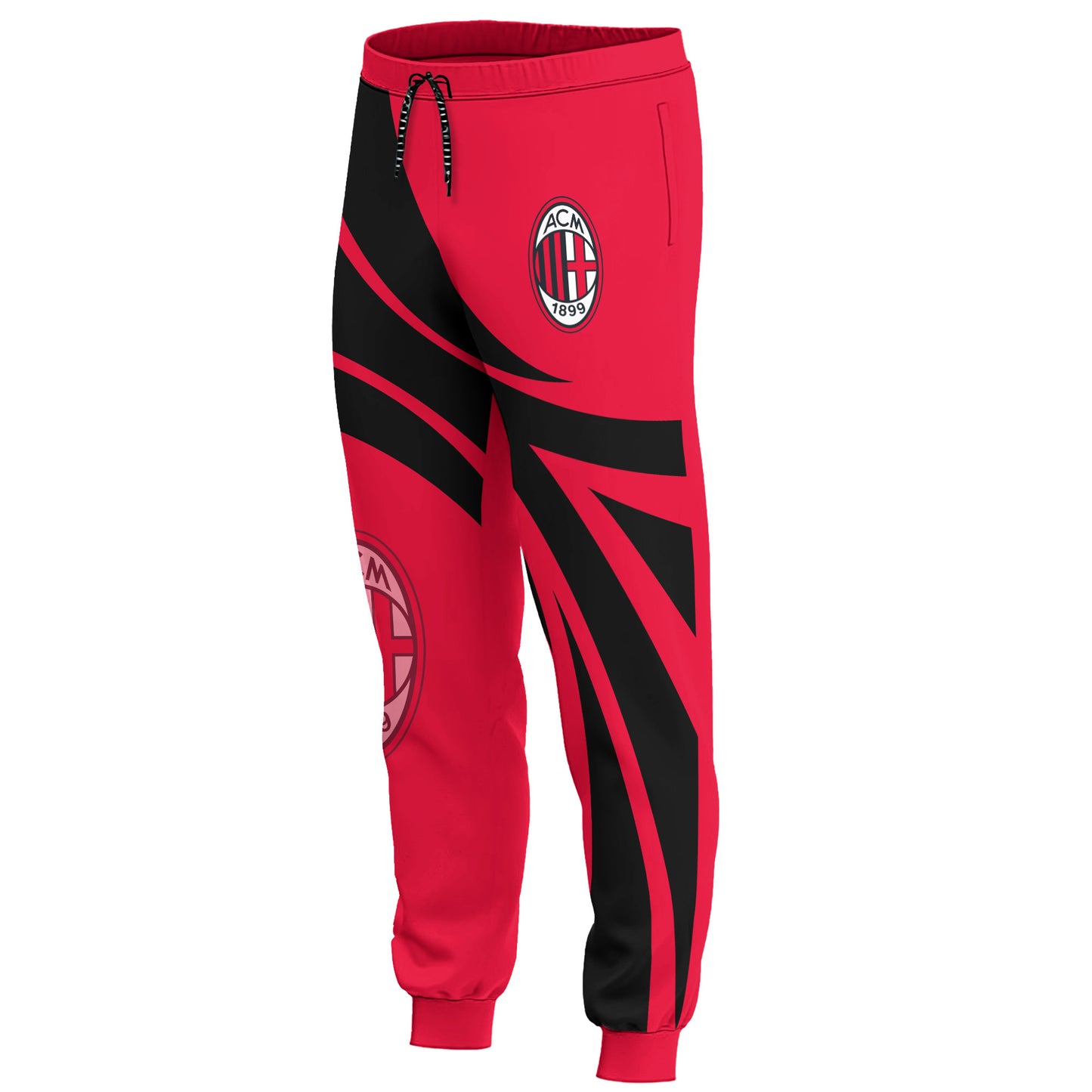 Personalized AC Milan 3D All over Printed Hoodie and Sweatpants set V7