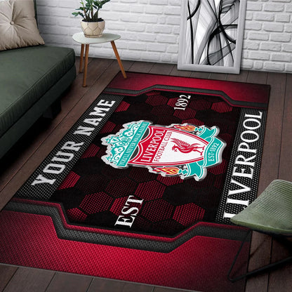 Personalized Liverpool Welcome Home Rug