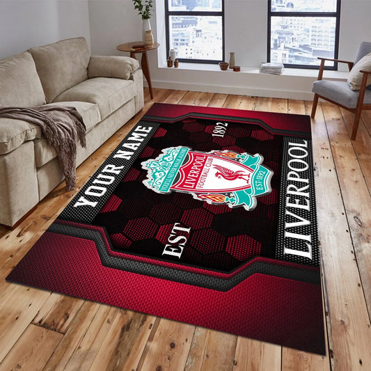 Personalized Liverpool Welcome Home Rug