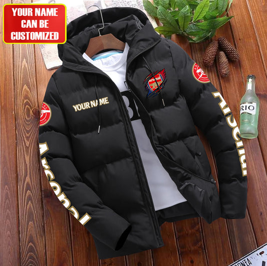 Personalized Arsenal Tear Puffer Jacket With Hood