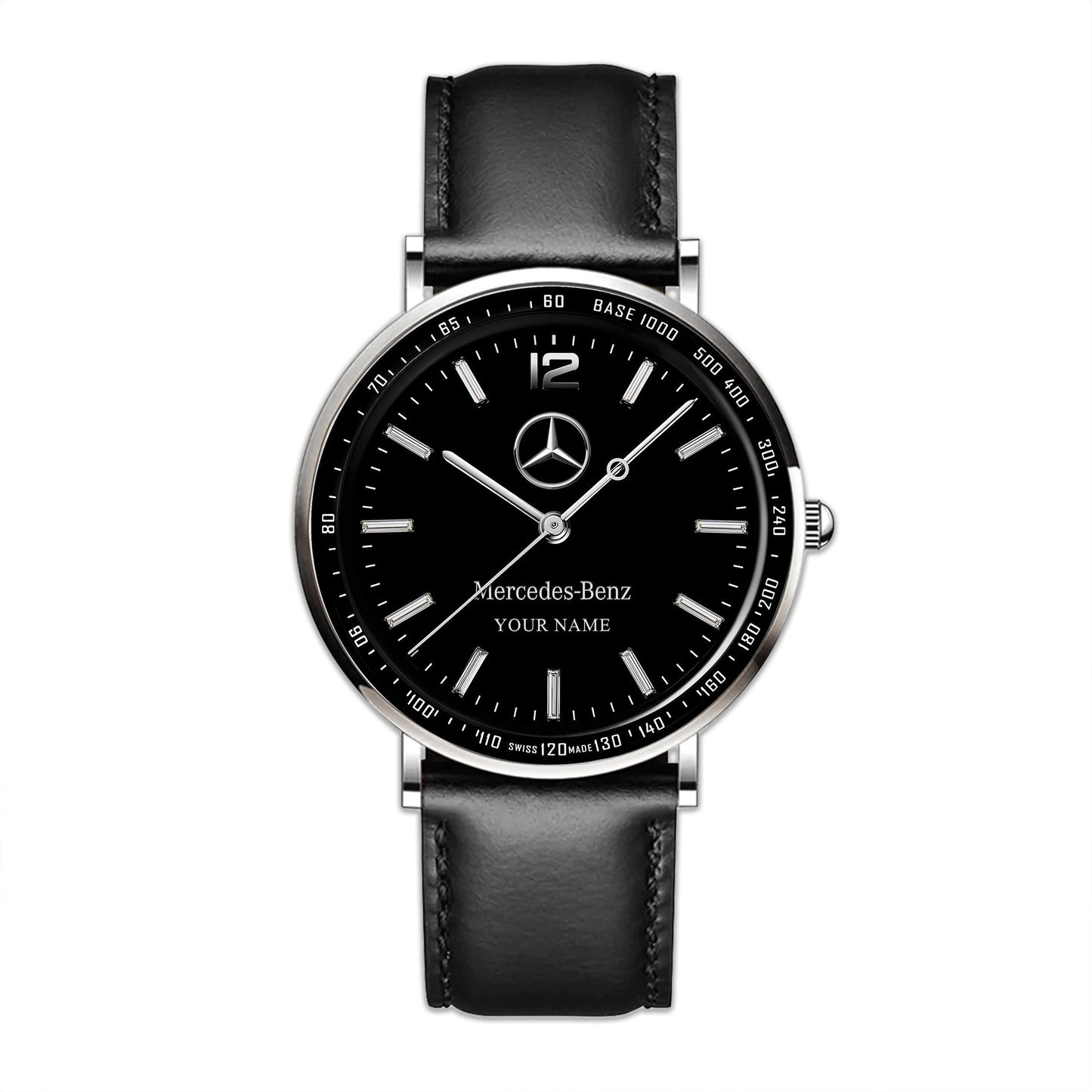 Personalized Merc Piuget Leather Watch