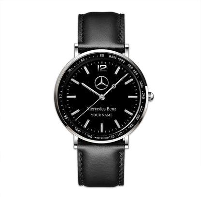 Personalized Merc Piuget Leather Watch
