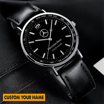 Personalized Merc Piuget Leather Watch