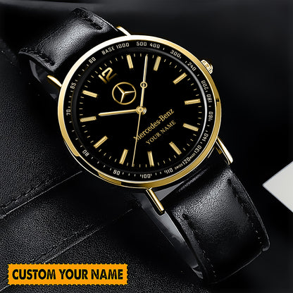 Personalized Merc Piuget Leather Watch