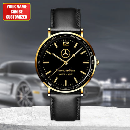 Personalized Merc Piuget Leather Watch