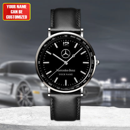 Personalized Merc Piuget Leather Watch