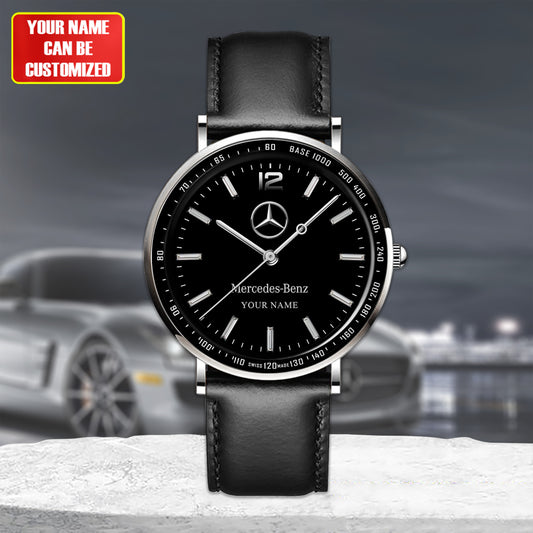 Personalized Merc Piuget Leather Watch