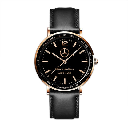 Personalized Merc Piuget Leather Watch