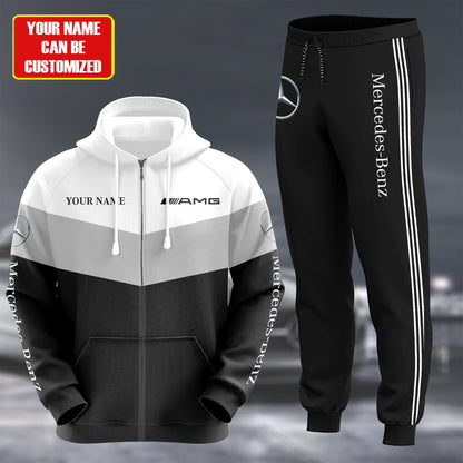 Personalized Merc AMG 3D All over Printed Hoodie and Sweatpants set