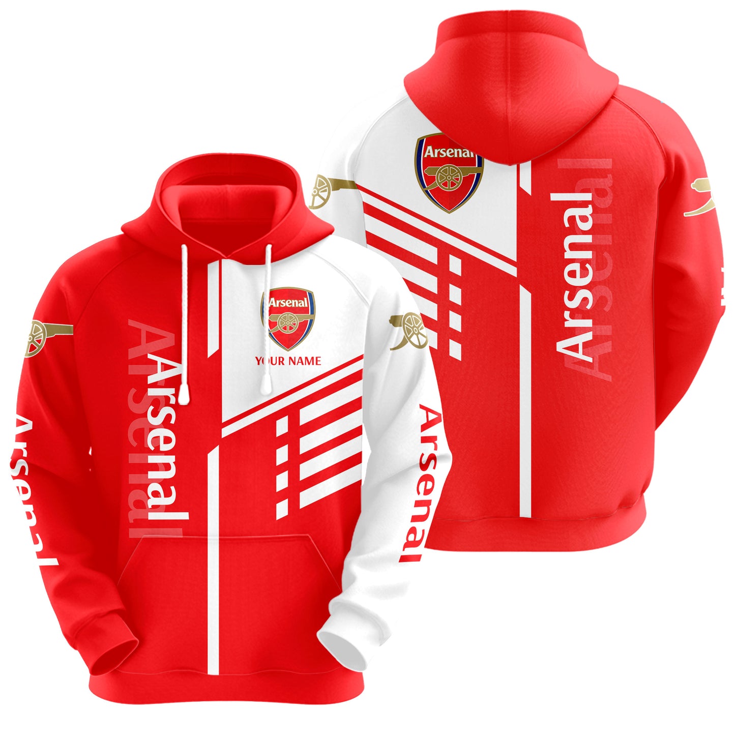 Personalized Arsenal 3D All over Printed Hoodie and Sweatpants set V20