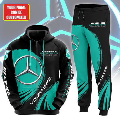 Personalized Merc AMG Petronas Q3 3D All over Printed Hoodie and Sweatpants set
